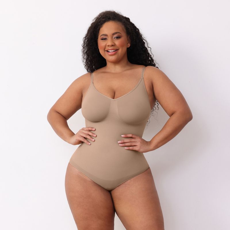 Seamless High-Compression Shapewear Bodysuit For Women – Tummy Control & Butt Lift – Breathable Nylon Fabric_voghion.com