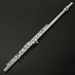 16 Open And Closed Hole C-key Nickel Plated Flute Instrument, Western Wind Beginner's Exam, General E-key Music_voghion.com