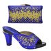 High heels round head sandals iron diamond with the hand bag dinner bag external shoe bag matching_voghion.com