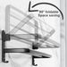 Supporto pieghevole TocTen Rack con doppie barre, mensola da bagno a torre in acciaio inox SUS304 da parete, salvaspazio_voghion.com