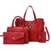 Women's Bag Fashion Crocodile Pattern Mother-and-Daughter Bag Four-piece Set Handbag Single Shoulder Bag Messenger Bag_voghion.com