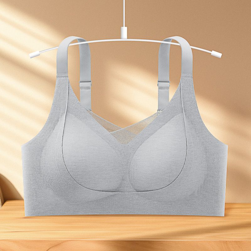 Nouveau avec une peau chaude confortable pour l'automne et l'hiver. Soutien-gorge en dentelle froncée pour femme_voghion.com