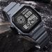 Men's Digital Sports Watch With Luminous Display, Waterproof Lightweight Square Design For Active Lifestyle Classic Student Watch_voghion.com