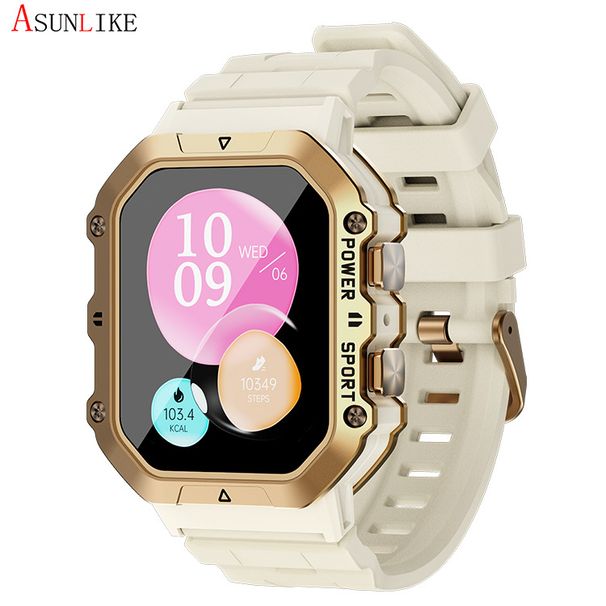New Women's W1 Smart Watch 1ATM Deep Waterproof AMOLED Screen Sports Bluetooth Phone Watch_voghion.com