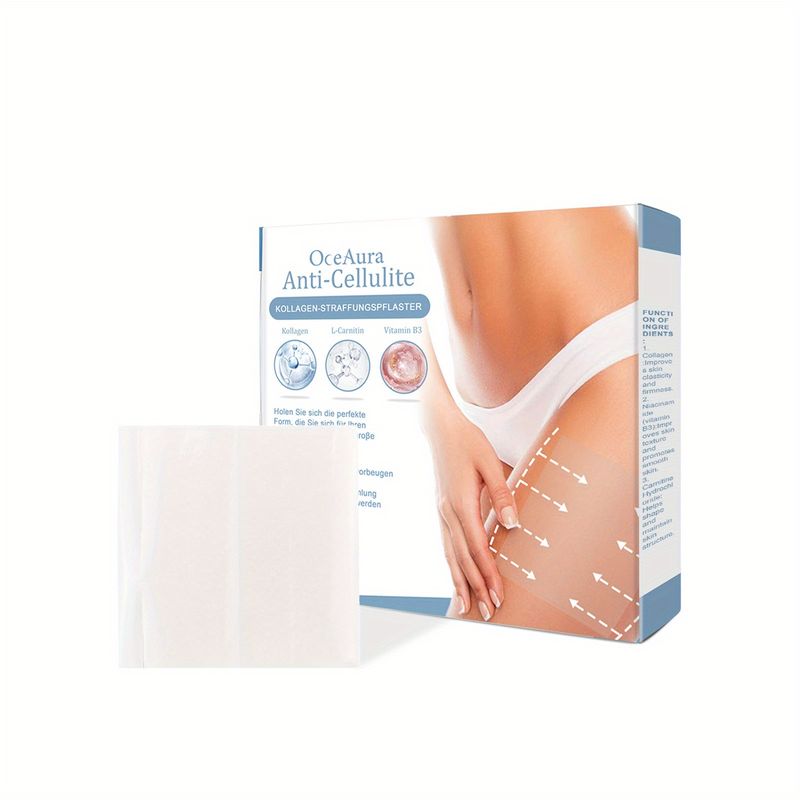 10 Stéck Kierperpfleeg-Patches Gesond Berouegend Nabel-Sticker Reduzéiert d'Erscheinung vu Cellulite fir Bauch, Äerm, Oberschenkel_voghion.com