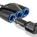 Auto Drei USB Ladegerät Eins Zu Zwei 120W Auto Zigarettenanzünder_voghion.com