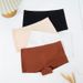 Women's Intimates Seamless Boxer Briefs Comfortable And Breathable Can Be Worn Outside Without Curling Mid Waist Ice Silk Boxer Briefs_voghion.com