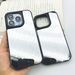 Suitable For DIY Mirror Protective Case Of Iphone 16 Phone Case, 13 Letter Lens, 15 Promax Painted Material_voghion.com
