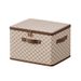 Checkerboard Zipper With Lid For Clothes, Toys, Household Bedroom Box, Wardrobe Storage Box_voghion.com