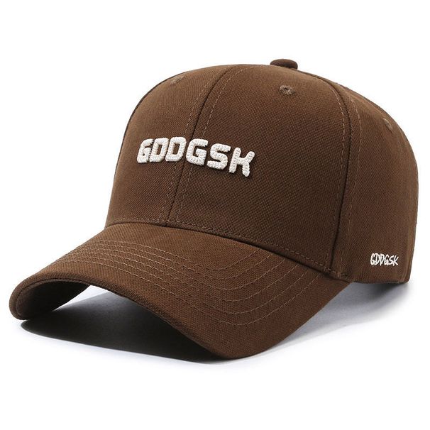 2025 New Hardtop Baseball Hat Versatile Embroidered Men's And Women's Sunscreen Duck Tongue Hats Ins Show Small Face_voghion.com