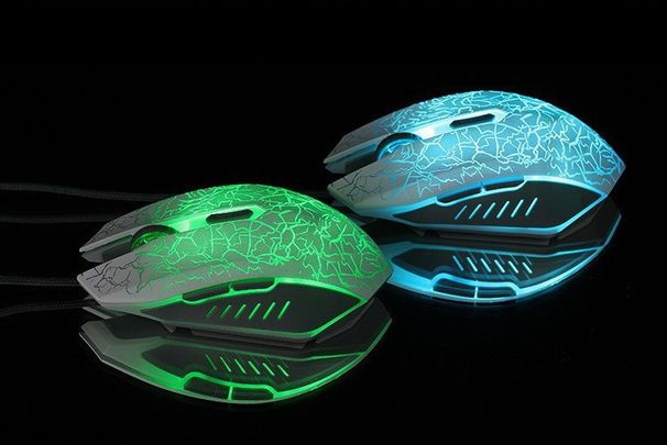 Mouse fotoelettrico cablato Wrangler per giochi, mouse per ufficio e laptop_voghion.com