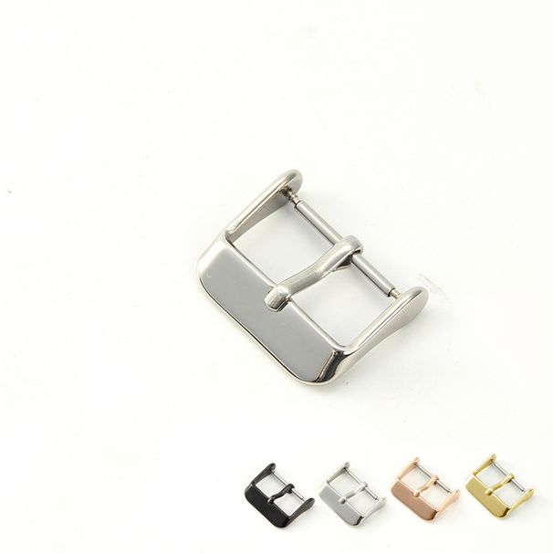 Fivela de pino de fivela de ponto Acessórios para relógios IP galvanoplastia 316L fivela de relógio de aço inoxidável 8 22 mm_voghion.com