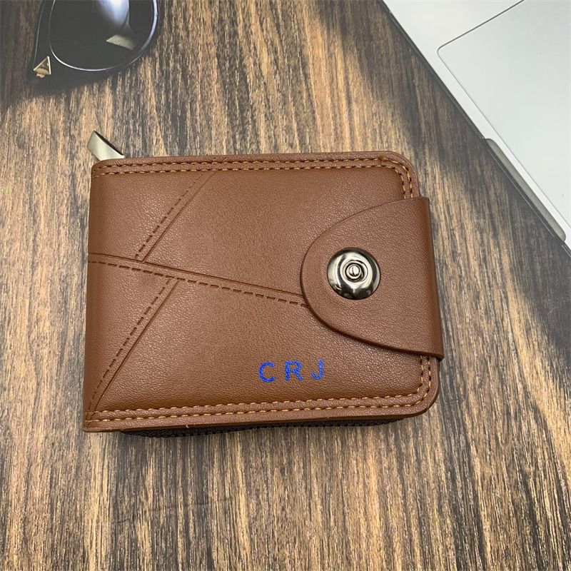 Men's Wallet Short Wallet Large Capacity Multifunctional Multi Card Wallet_voghion.com