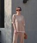 Women's Clothing Retro lazy style contrast color knitted suit_voghion.com
