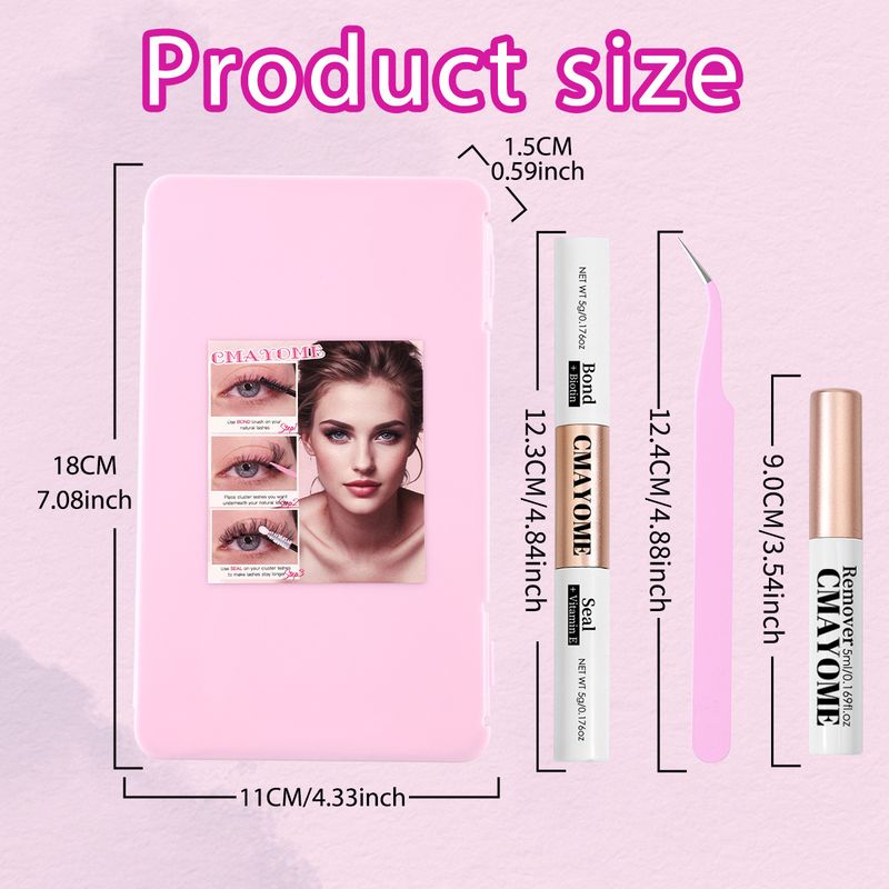 Cross border new 590 clusters of dense D curved single cluster false eyelashes set 12 16mm DIY segmented eyelashes_voghion.com