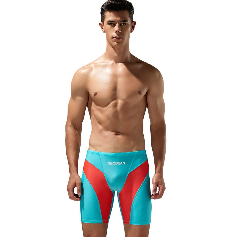 SEOBEAN Hibbing Maillot de bain fluorescent tendance et confortable à cinq points pour homme, boxer de sport et de plage_voghion.com