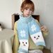 Scarf~Icelandic Snowman - Autumn And Winter Atmosphere Snowflake Scarf For Women Cute College Style Knitted Neck Warmer_voghion.com
