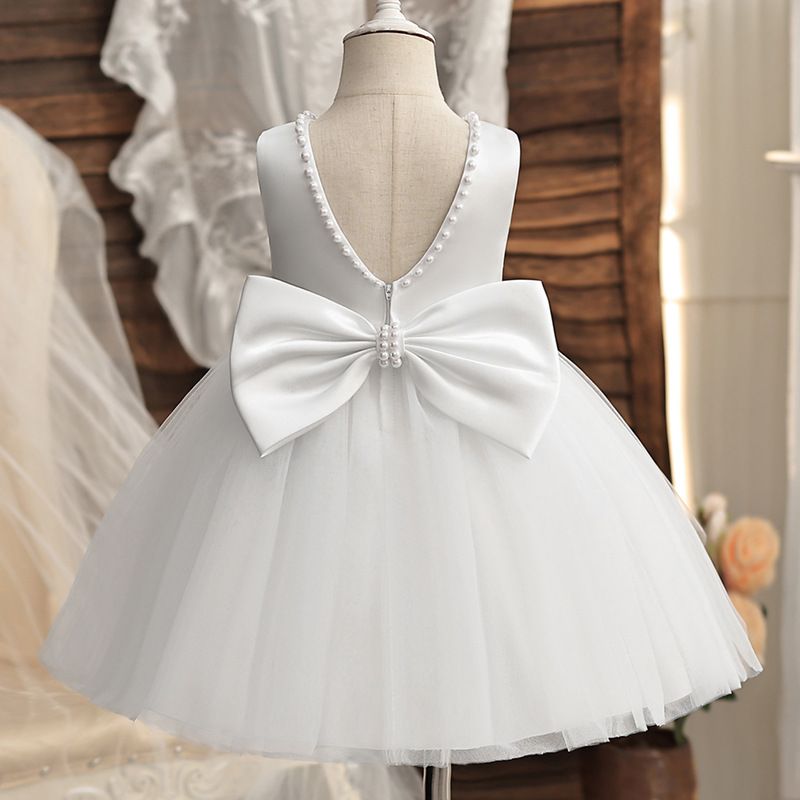 Kinderkleidung Mädchen Prinzessinnenkleid Kinderhochzeitskleid Blumenmädchenkleid Hostessen-Klavierauftrittskostüm Flauschiger Gazerock Hostessen_voghion.com