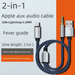 Compatible With AUX Audio Listen And Charge At The Same Time, 3.5mm Car Phone Speaker Cable, IPhone Adapter Cable_voghion.com