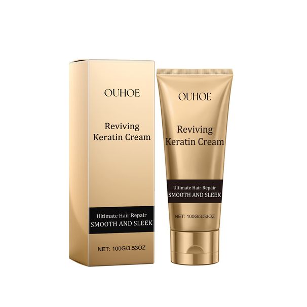Crème de soin protéinée OUHOE hydratante, lisse, éclaircit en douceur, améliore la coloration, les brûlures, la sécheresse, les dommages et la fureur_voghion.com