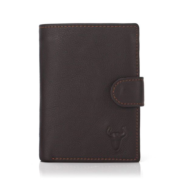 Men's Bags Famous Leather Goods Genuine Leather Wallet Buckle Coin Purse Medium And Long Multi Card SlotsRetro First Layer Cowhide Wallet_voghion.com