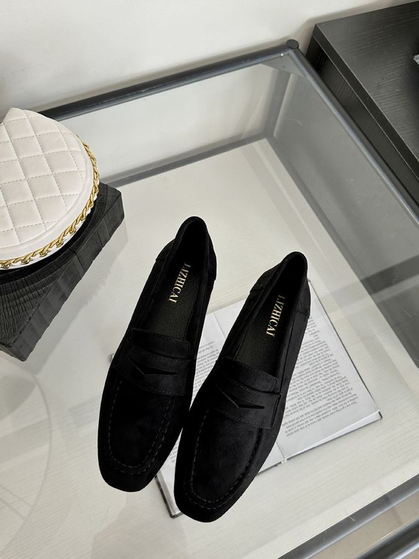 2024 Spring And Autumn New Slip-On Loafers French Style Round Toe Lazy Flat Versatile Comfortable Women's Shoes_voghion.com