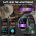 2025 New 1.96" HD Screen Smart W With LED UV Flashlight 420mAh Large Battery Men’s Wes Health Monitor Men_voghion.com