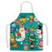 Cartoon Christmas Day, Cotton And Linen Apron Resistant To Dirt And Easy To Clean_voghion.com