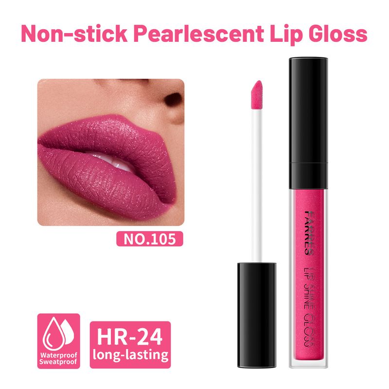 Lucidalabbra 12 colori di lucidalabbra perlescente antiaderente per una brillantezza unica, a lunga durata, elevata saturazione, idratante, per il trucco quotidiano e serale._voghion.com