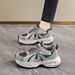 Dad Shoes For Women Spring And Autumn New Women's Shoes All Match Thick Soled Shoes Popular Casual Shoes Height Increasing Sports Shoes_voghion.com