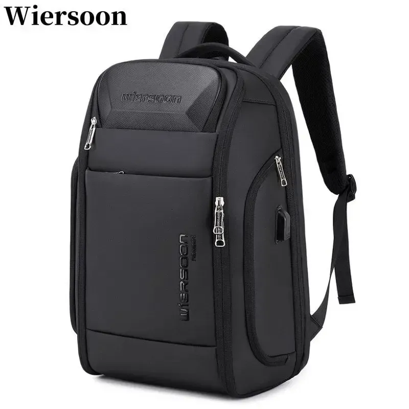 wiersoon For Men Waterproof Backpack Large Capacity Business Multifunctional Password Anti-theft Laptop Bag 250728_voghion.com