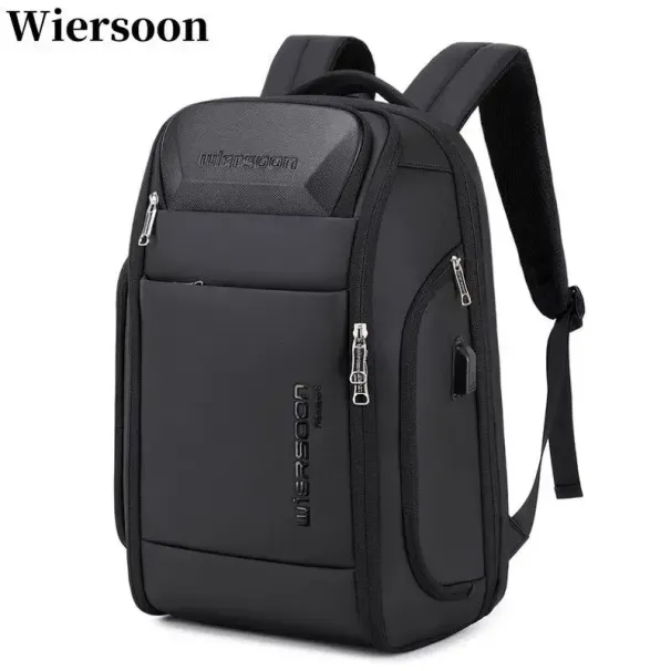 wiersoon For Men Waterproof Backpack Large Capacity Business Multifunctional Password Anti-theft Laptop Bag 250728_voghion.com