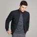 Chaqueta de plumón con cuello de béisbol cálido y grueso de invierno de calidad sólida para hombre_voghion.com