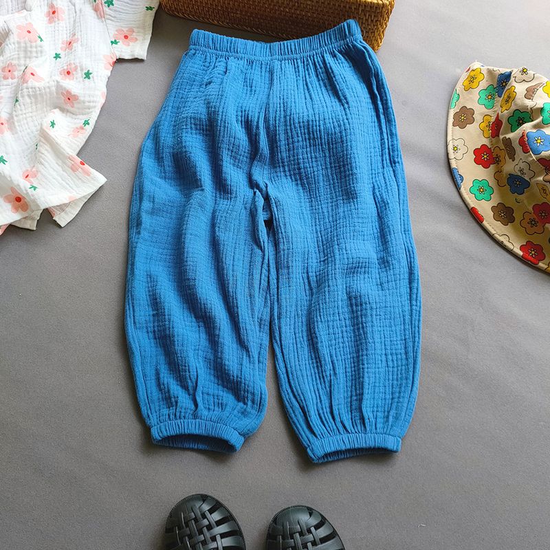 XUANMU Summer Boys Girls Cotton Linen Pants Casual Baby Kids Loose Harem Pants Girl Breathable Pant Children Clothing XB006_voghion.com