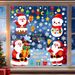 Grenzüberschreitende Weihnachtsdekoration: Weihnachtsmann, Schneemann, Rentier, Schneeflocken-Aufkleber, individuelle Gestaltungsmöglichkeiten_voghion.com