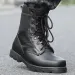 Mens Black Fashion Boots Summer Outdoor Walking Hiking Climbing Lightweight Lace-up Shoes Warm Wool Soft Fur Plush_voghion.com