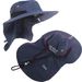 Unisex Boonie Snap Hat mit breitem Kragen, Klappkappe, 100 % Baumwolle, Outdoor-Bucket-Hut_voghion.com