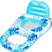 Inflatable Water Mesh Lounge Chair Backrest Floating Row Inflatable Sunshade Hole Floating Row Eight Character Dark Floating Boat_voghion.com