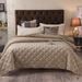 Premium Crystal Fleece Quilted Bedspread Set - 3 Piece Thickened Warm & Anti-Static Bedding Collection_voghion.com