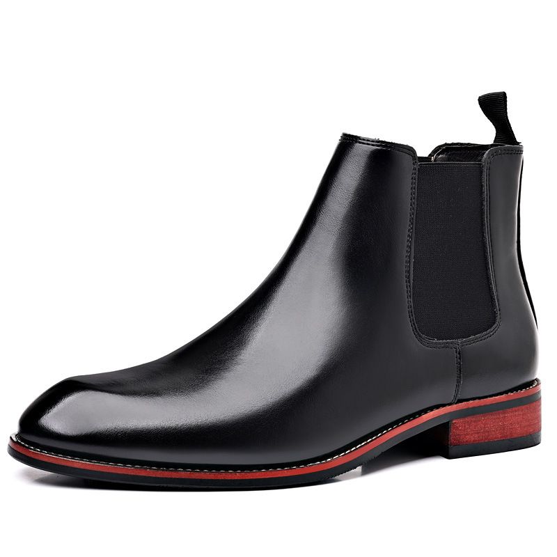Breathable Pointed Ankle Boots High Tops Mid-tops Trendy Leather Boots_voghion.com