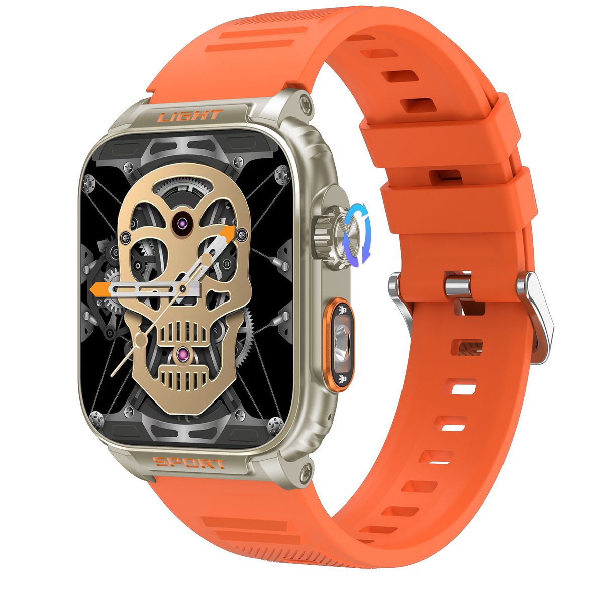 P5 Smart Watch With Bluetooth Calling, Flashlight, Music, Camera, Heart Rate & Blood Pressure Monitoring, Multiple_voghion.com