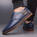 Men's Genuine Leather With Sole 2025 Spring And Autumn Trendy Versatile British Style Top Layer Cowhide Casual Shoes_voghion.com