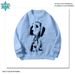 Men's Retro Streetwear Sweater With Embroidered Puppy Design - Soft Knit Crewneck Pullover For Casual Fall Outfits_voghion.com
