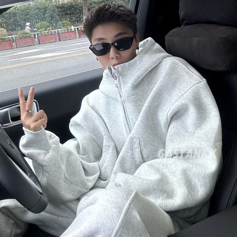 Men's & Women's Hooded Sweatshirt & Jogger Set - Fleece-Lined Casual Tracksuit For All Seasons_voghion.com