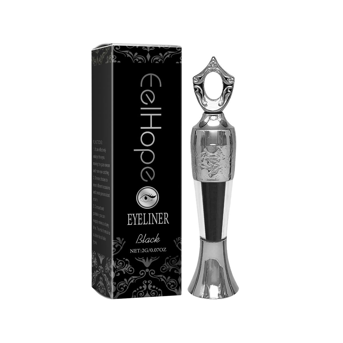 Eelhope Black Colorful Charm powiększa oczy nawilżający, nieblaknący kolor eyeliner do makijażu_voghion.com