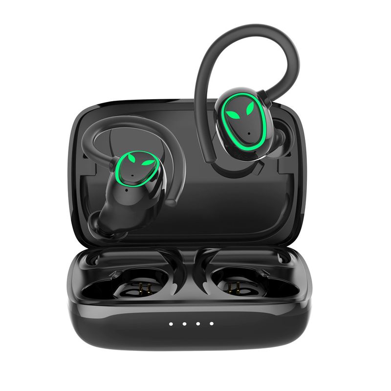 Słuchawki Bluetooth 5.3 Bezprzewodowe słuchawki sportowe douszne z redukcją szumów, nauszne, douszne, IPX5, wodoodporne, głęboki bas, do biegania, siłownia_voghion.com