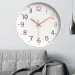 Modern Silent 8" Wall Clock - Easy Read Office/School_voghion.com