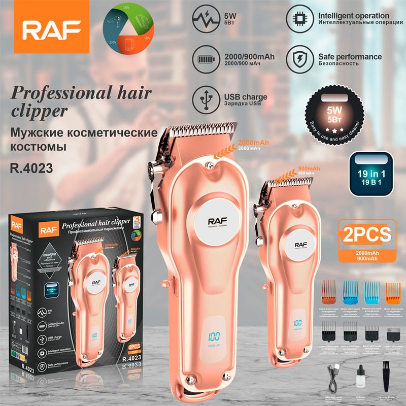 RAF European Cross border Scissor Head Tool USB Adult Hair Clipper Electric Pushing R.4023_voghion.com