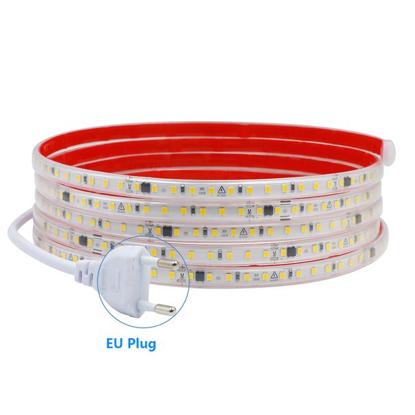 Dimmable LED Strip Light 220V Switch EU Power Dimmer Kit Waterproof 2835 120LEDs/M High Bright Flex Tape Home Decor 0.5M 10M 20M_voghion.com