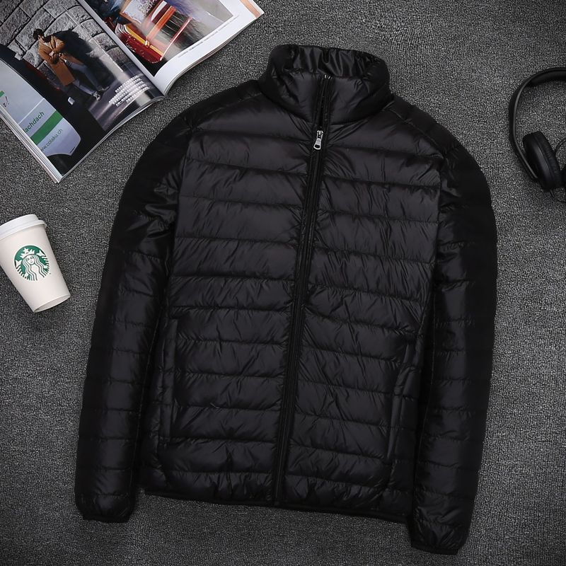 Chaqueta de plumón ultraligera para hombre: abrigo acolchado plegable de corte entallado con capucha, resistente al viento y al agua (tallas M-4XL, ideal para viajar)_voghion.com